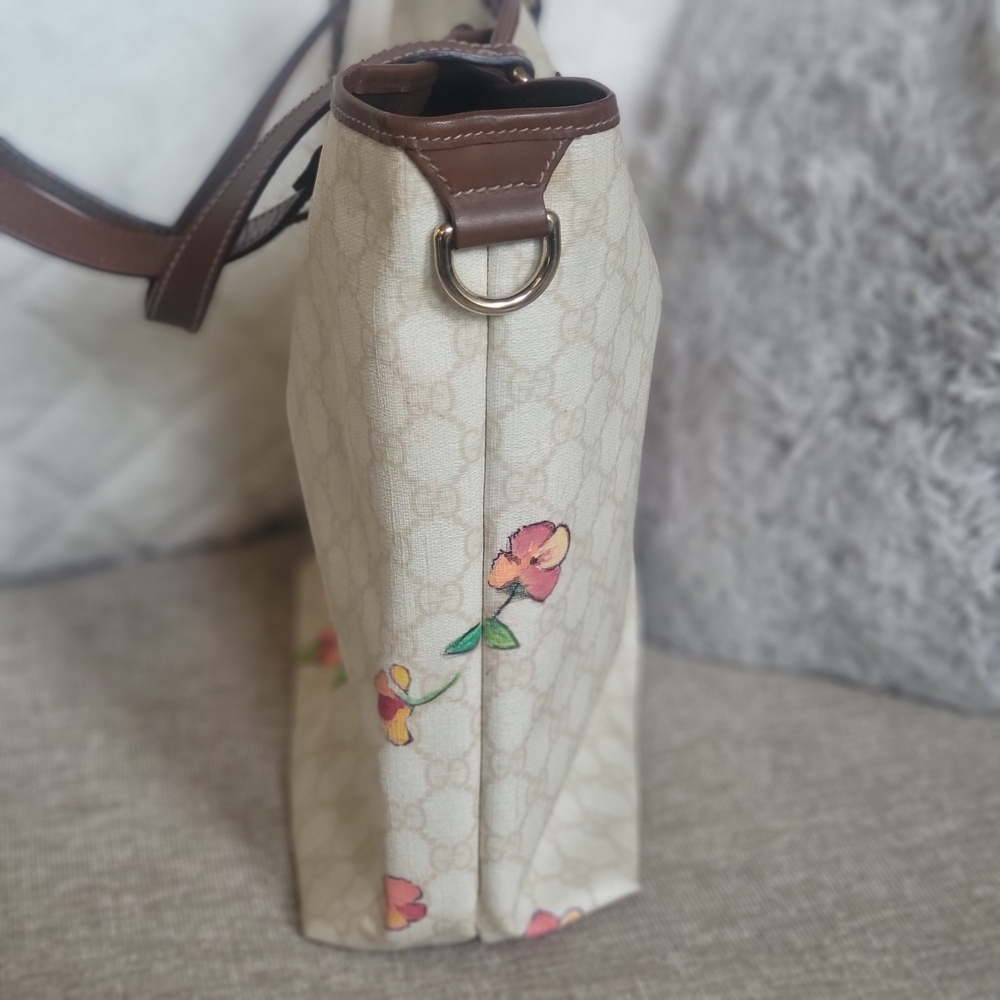 GUCCI GG Supreme Tote Bag PVC Leather .. Authentic - Picture 4 of 13
